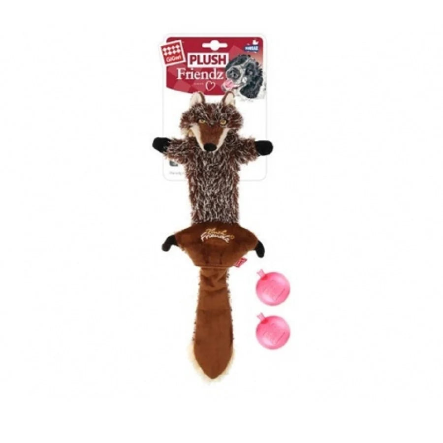 GIGWI PLUSH FRIENDZ WOLF SKIN SMALL