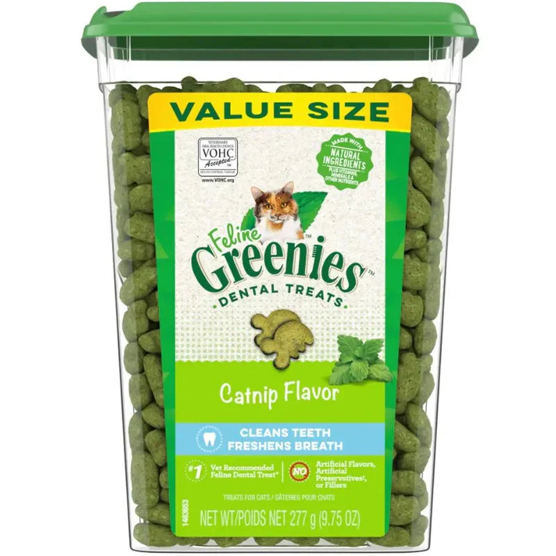 GREENIES CAT CATNIP FLAVOUR TUB 277G