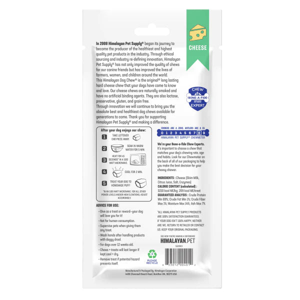 Himalayan Dog Chew Cheese Dog Treat Medium
