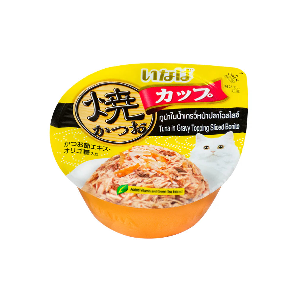 CIAO Gravy Cup Tuna in Gravy Topping Sliced Bonito 70g