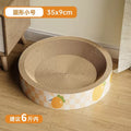 Pawpular Round Cardboard Cat Scratcher Lounge Bed