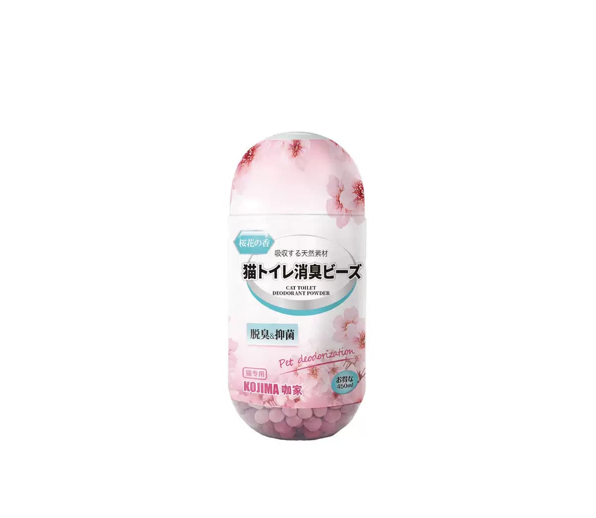 KOJIMA Cat Litter Deodorizing Beads Sakura Scent 450ml