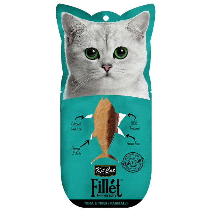 Kit Cat Fillet Fresh Tuna & Fiber (Hairball) 30gm