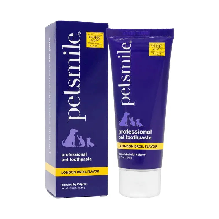 PETSMILE Professional Pet Toothpaste - London Broil Flavor 119g