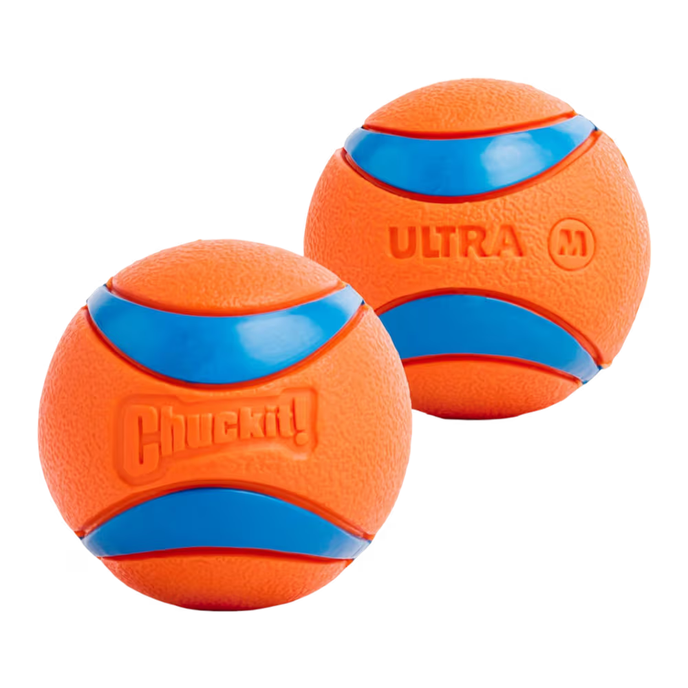 Chuckit Ultra Ball Medium Dog Toys 6cm 2pk