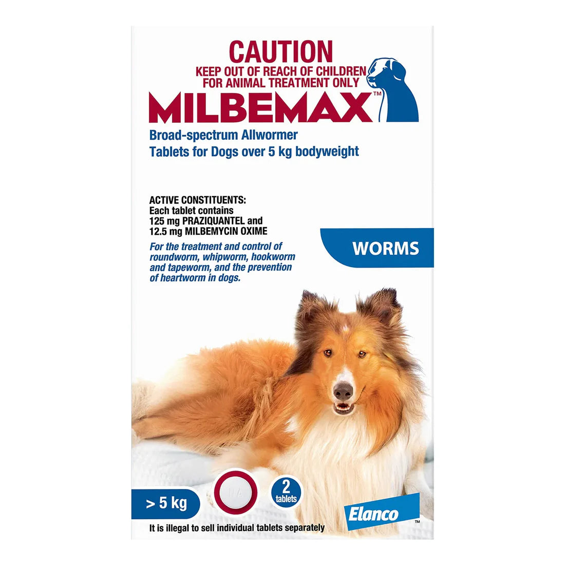 Milbemax All Wormer For Large Dogs 2 Tablets (>5kg)