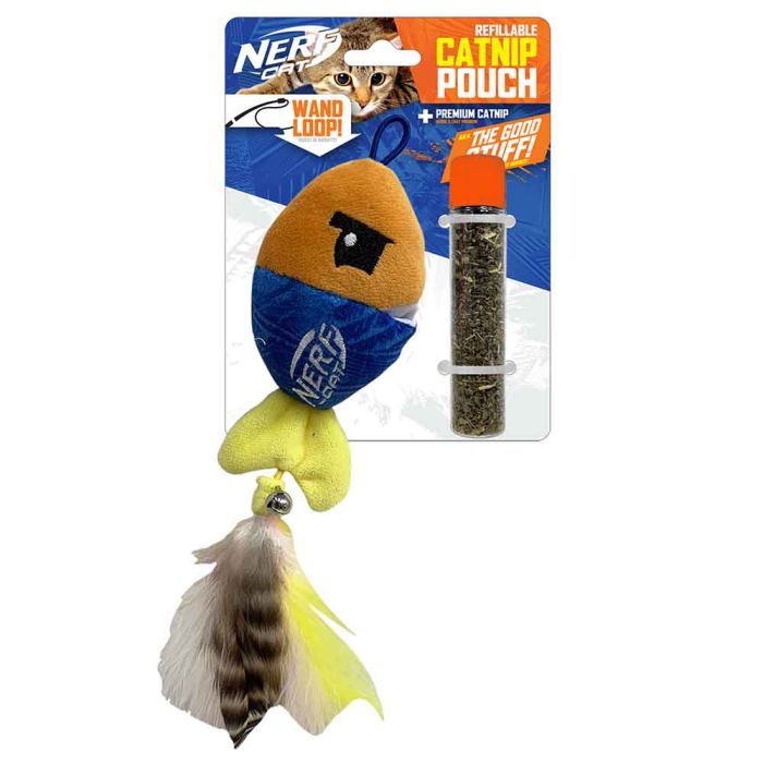 Nerf Cat UltraPlush Fish w/Catnip Pouch/Bell 13cm