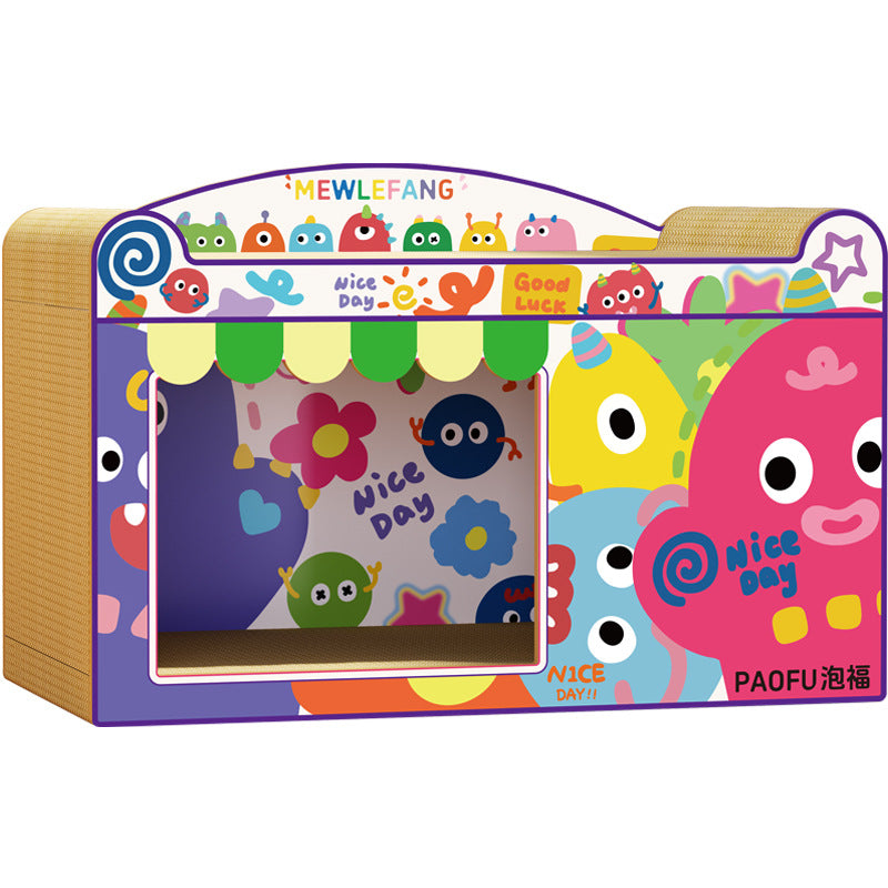 Pawpular Paofu Cute Monster 2 in 1 Cat Scratcher