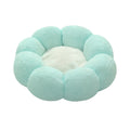 Pawpular Plush Blossom Flower Pet Bed (Mint Green)