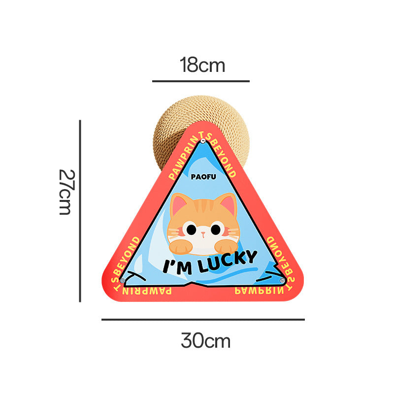 Pawpular Triangle Sisal Rope Cat Scratcher Toy
