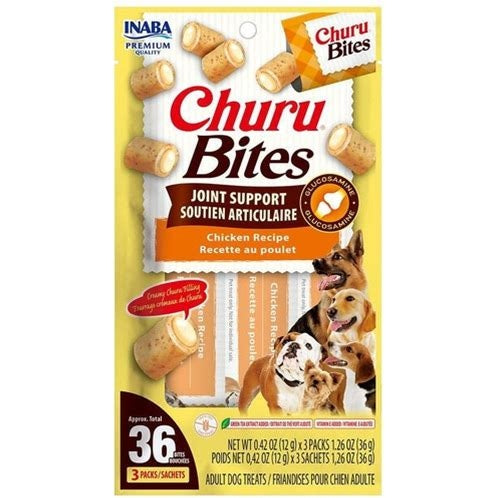 INABA DOG CHURU ROLLS JOINT SUPPORT CHICKEN 30G
