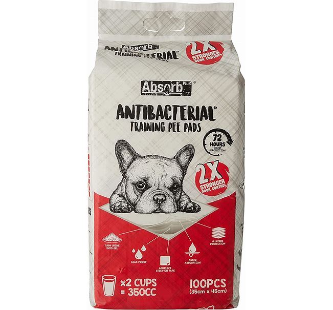 Absorb Plus Anti Bacterial Pet Sheets 45 x 35cm 100 Sheets
