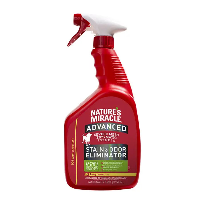 Nature's Miracle Advanced Dog Stain and Odor Eliminator Lemon 946ml