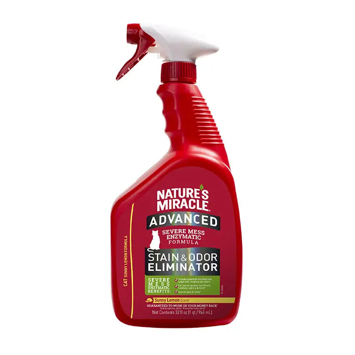 Nature's Miracle Advanced Cat Stain and Odor Eliminator Lemon 946ml