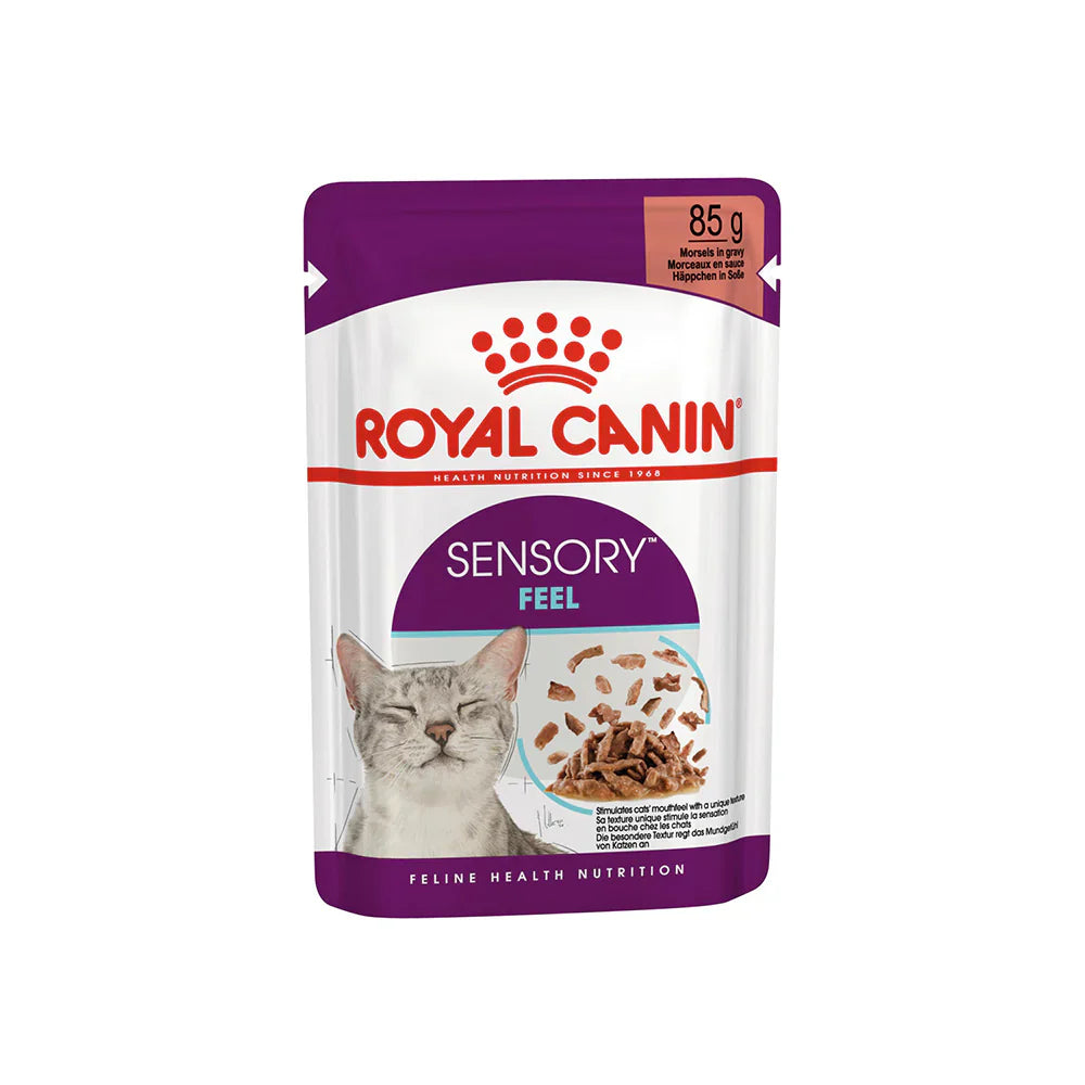 Royal Canin Adult Sensory Feel Wet Cat Food Pouches in Gravy 12 x 85g