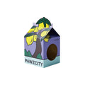 PAWZCITY Tetra-Pak Cat Scratcher House - Lemon