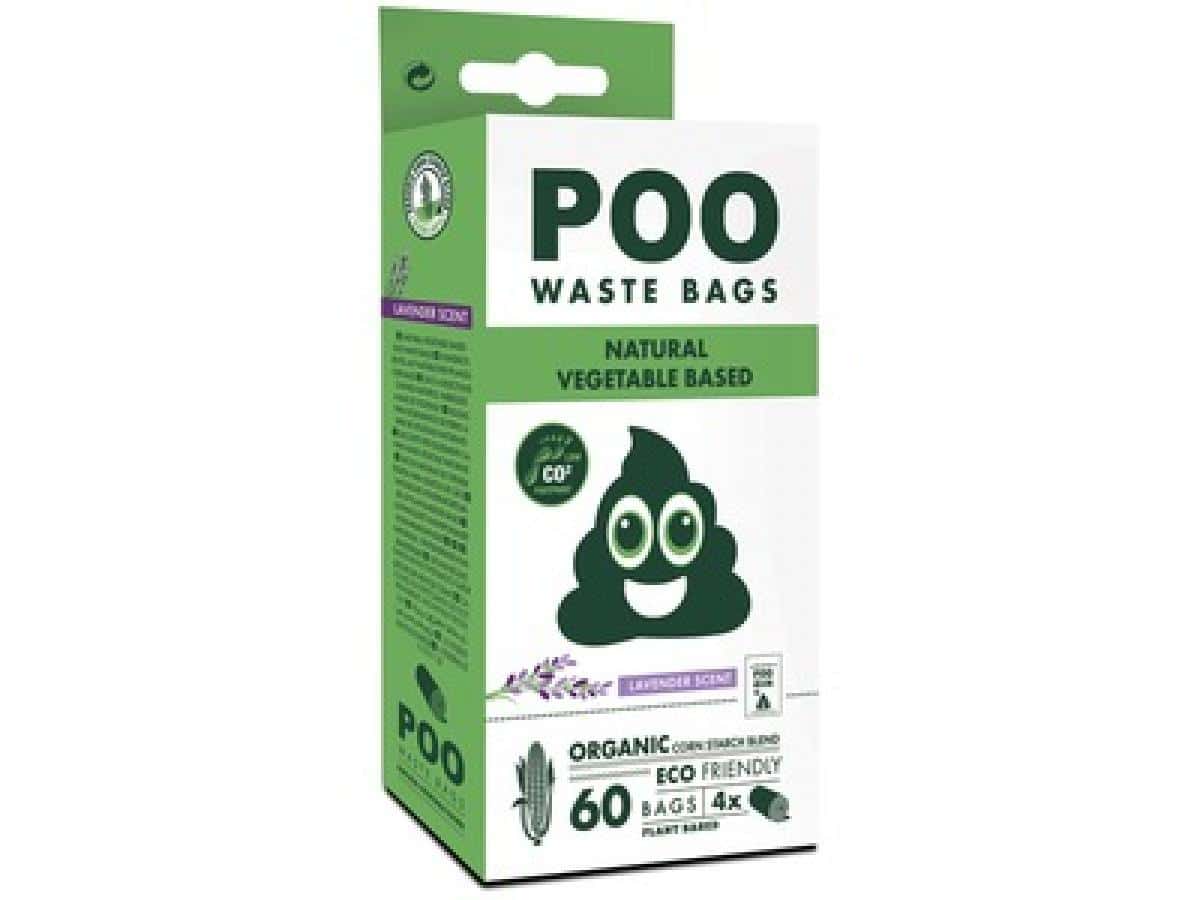 M-PETS POO BIO Dog Waste Bags 60 bags - Non Scented
