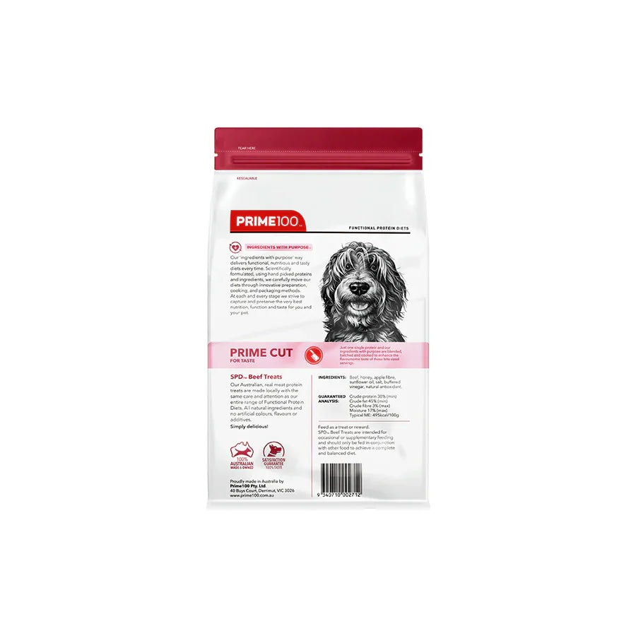 SPD PRIME CUT BEEF TREATS 100G