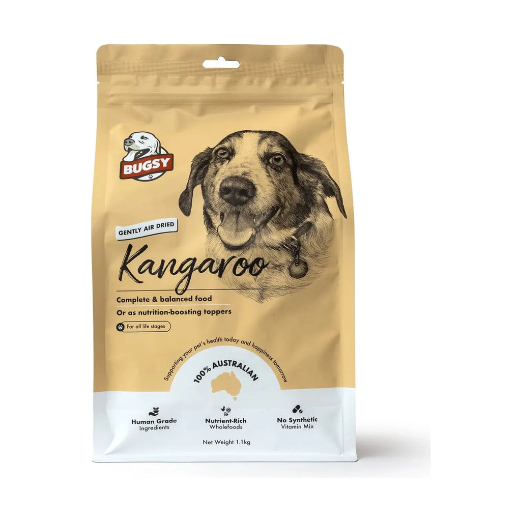 BUGSY Premium Air-Dried Raw Kangaroo Dog Dry Food