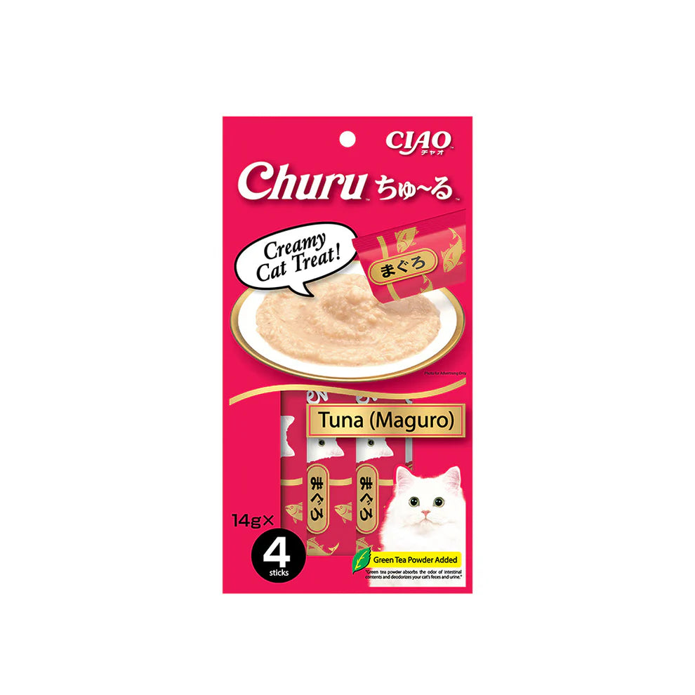 CIAO Churu Puree Cat Wet Treat Tuna (Katsuo) 14gx4