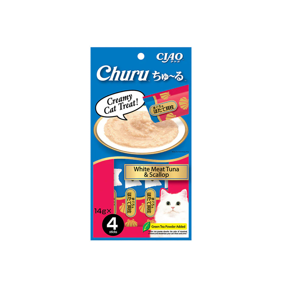 CIAO Churu Cat Treats Tuna & Scallop 14gx4pcs