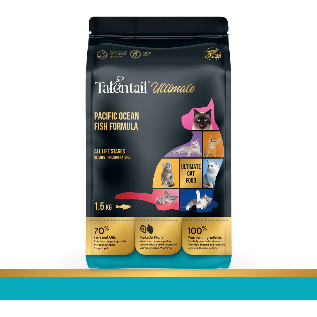 Talentail Ultimate Pacific Ocean Fish Cat Food For All Life Stages 1.5Kg