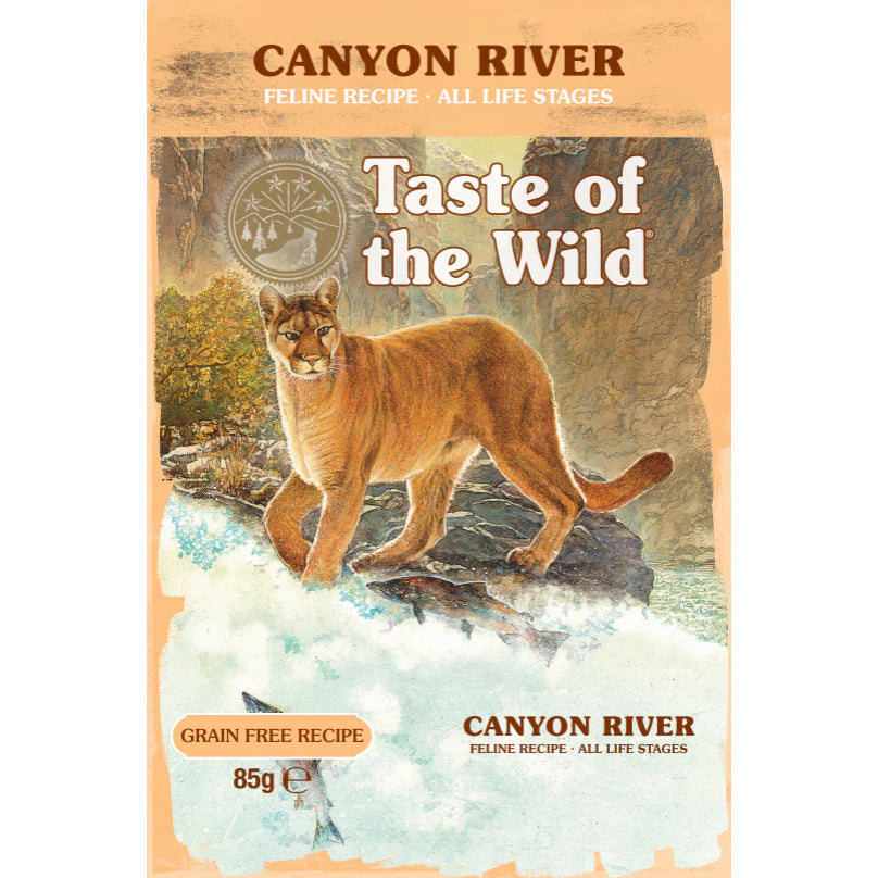 TASTE OF THE WILD - Wet Cat Food Grain Free Canyon River Cat Chunks in Gravy Pouch