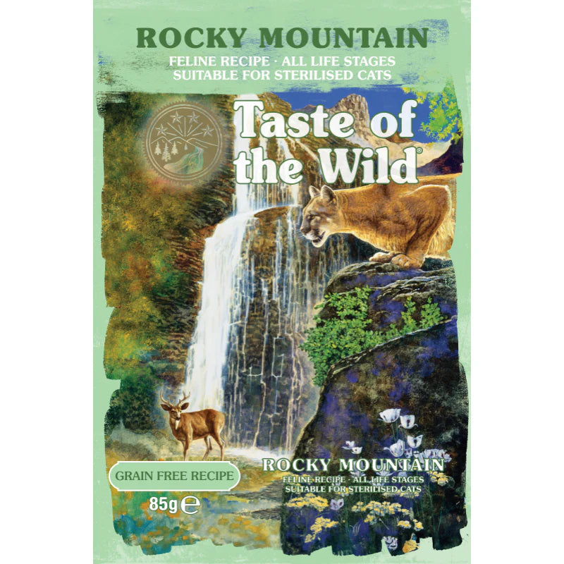 TASTE OF THE WILD Rocky Mountain Chunks In Gravy Pouch 85g