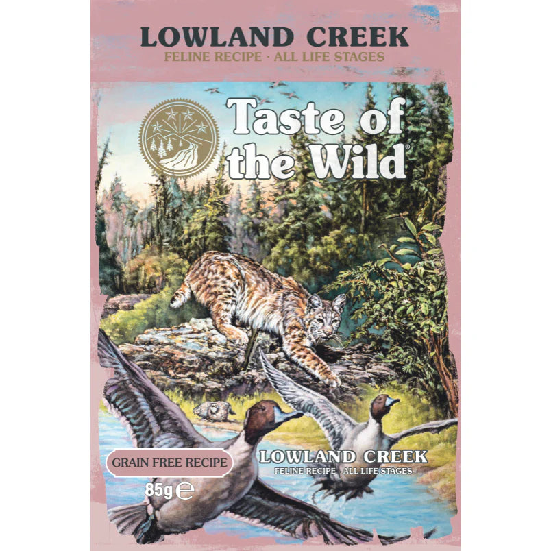 TASTE OF THE WILD Lowland Creek Chunks In Gravy Pouch 85g