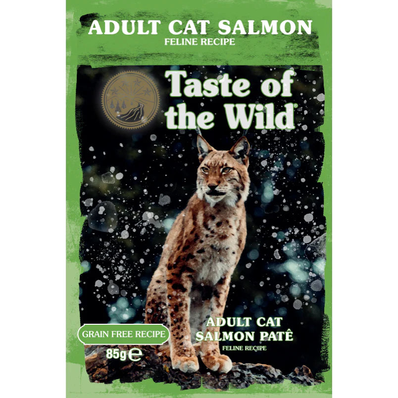 Taste of wild Adult Cat Salmon with Chicken Pate Pouch 85g
