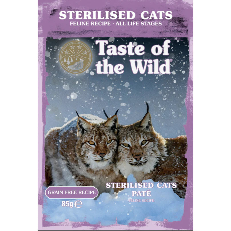 Taste of wild ALS Indoor/ Sterilised Cat Chicken Pate Pouch 85g