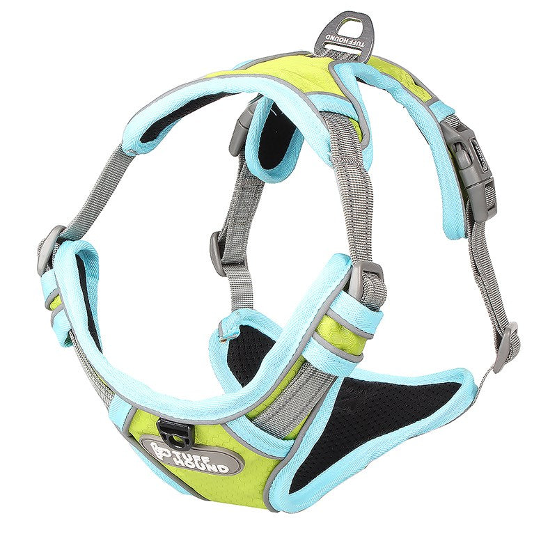 Tuff Hound Green-Blue Harness
