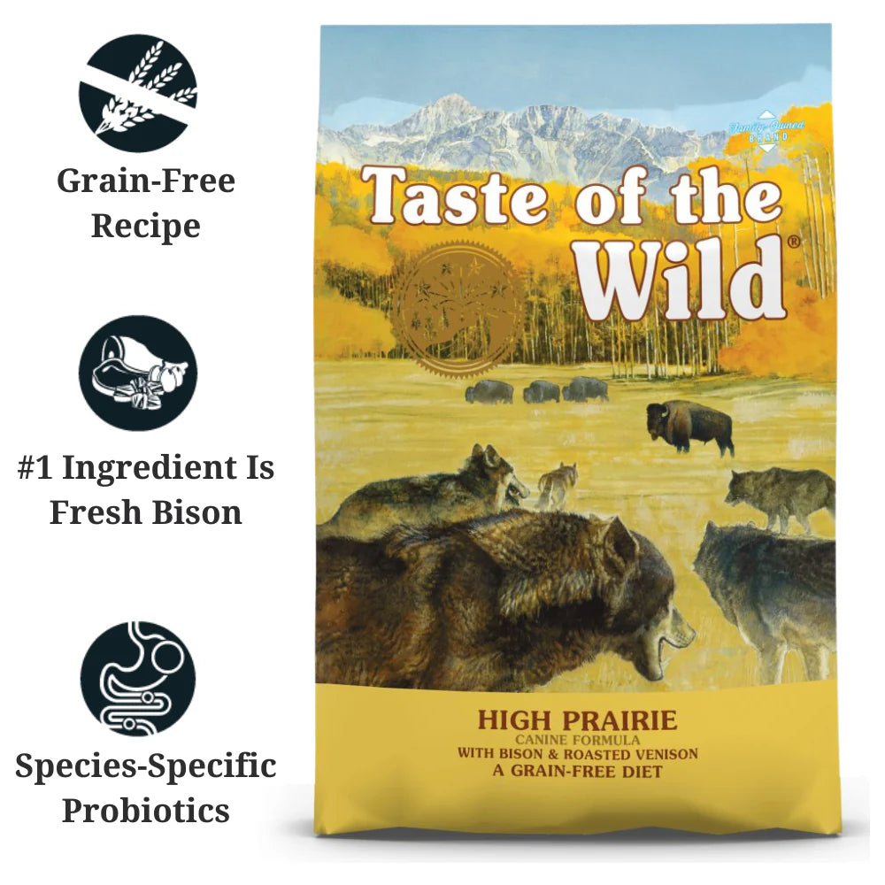 Taste of the Wild Dog High Prairie Bison and Venison Dry Food 5.6kg