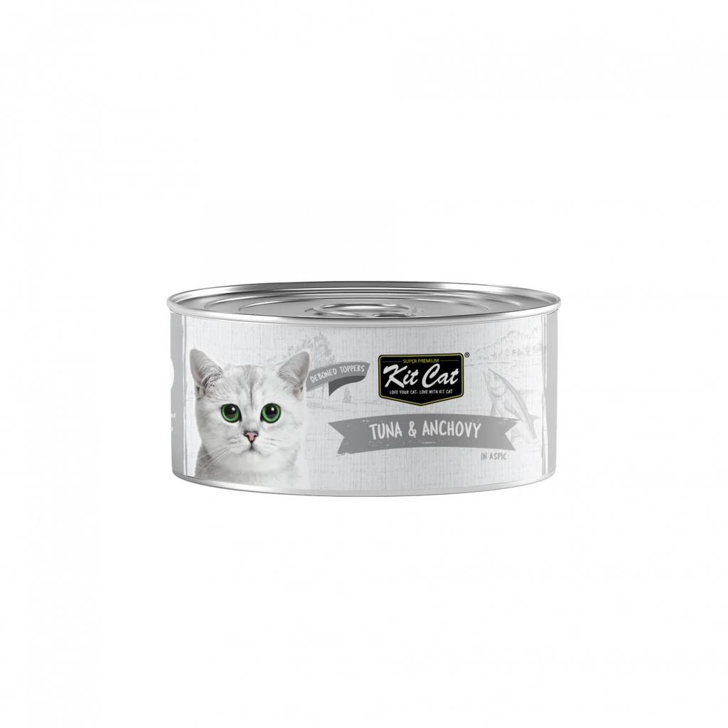 Kit Cat Grain Free Wet Cat Food Can 80g TUNA & ANCHOVY