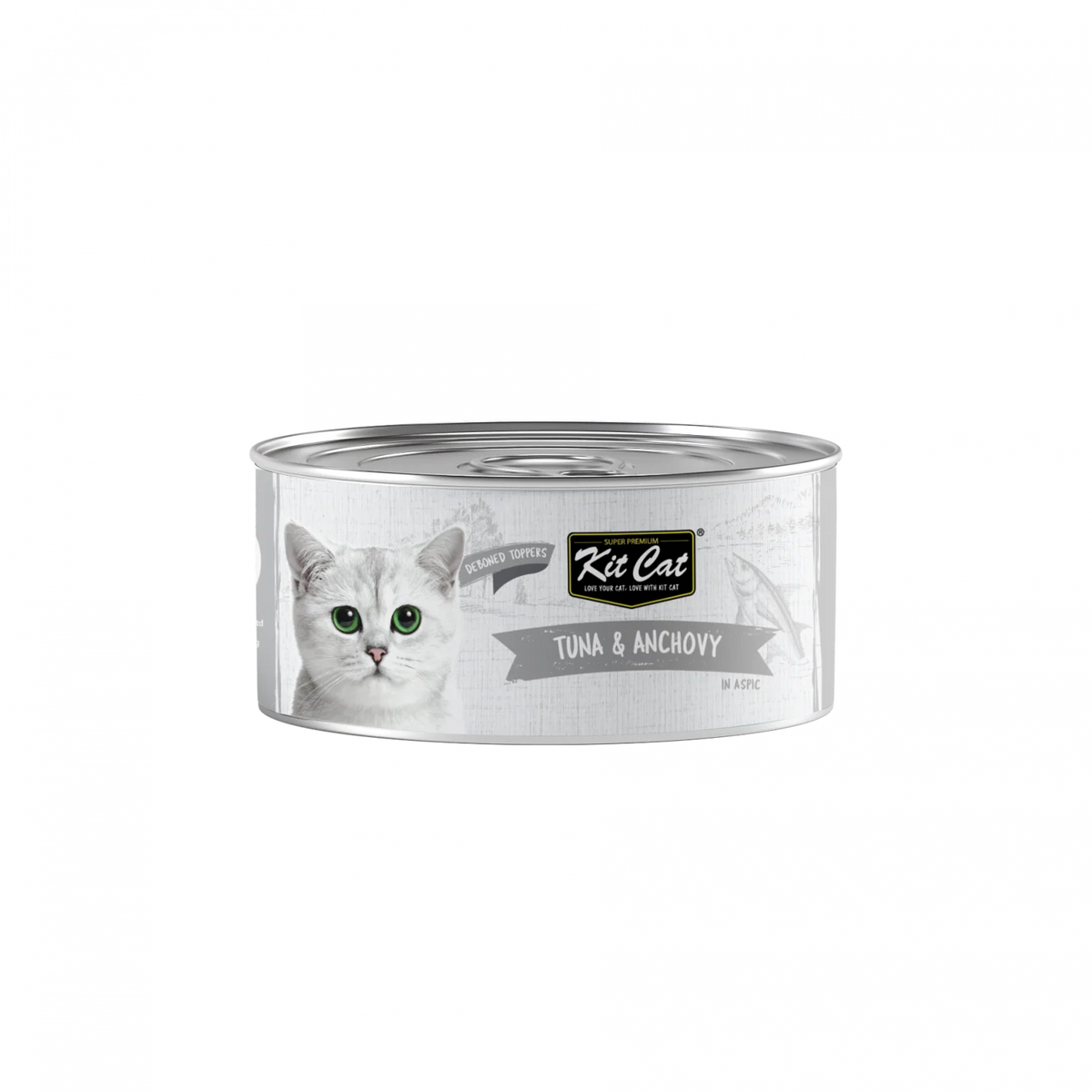 Kit Cat Grain Free Wet Cat Food Can 80g TUNA & ANCHOVY