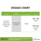 Drontal Allwormers For Large Cats 6KG 2PK