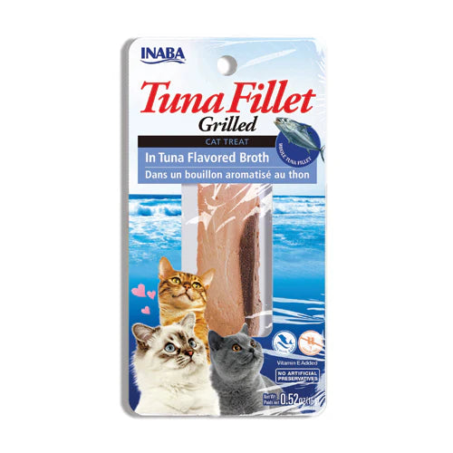 INABA CAT GRLD TUNA FLT EX TEN TUNA BROTH 15G 6PK