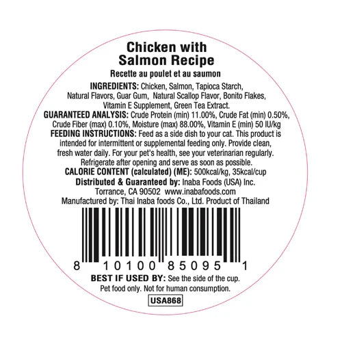 INABA DASHI DELIGHTS CUP CHICKEN SALMON 70G 6PK