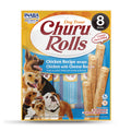 INABA DOG CHURU ROLLS CHICKEN WRAPS W CHEESE 96G 6PK