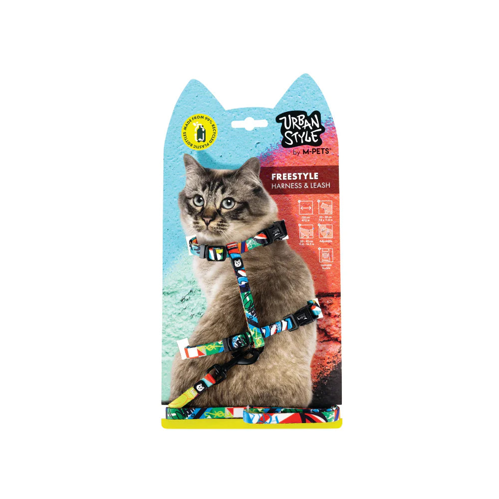 M-Pets URBANSTYLE Cat ECO SET (Harness & Leash)