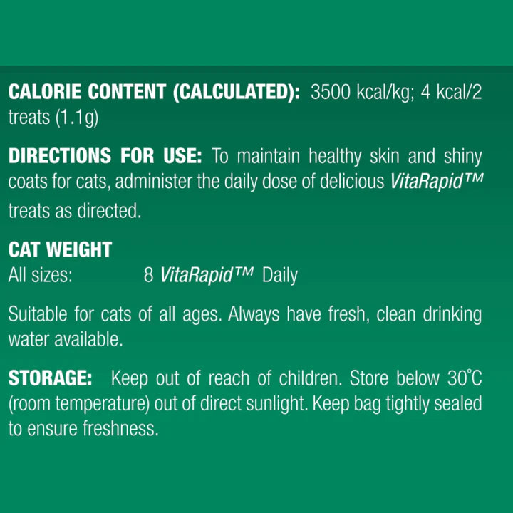 Vetalogica VitaRapid Skin & Coat Care for Cats 100gm
