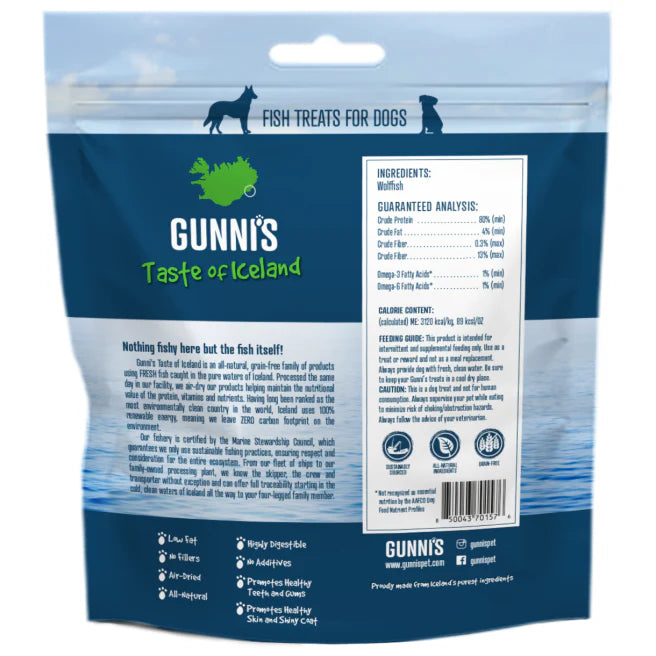 GUNNI'S Wolffish Baby Bites Dog Treats 71g