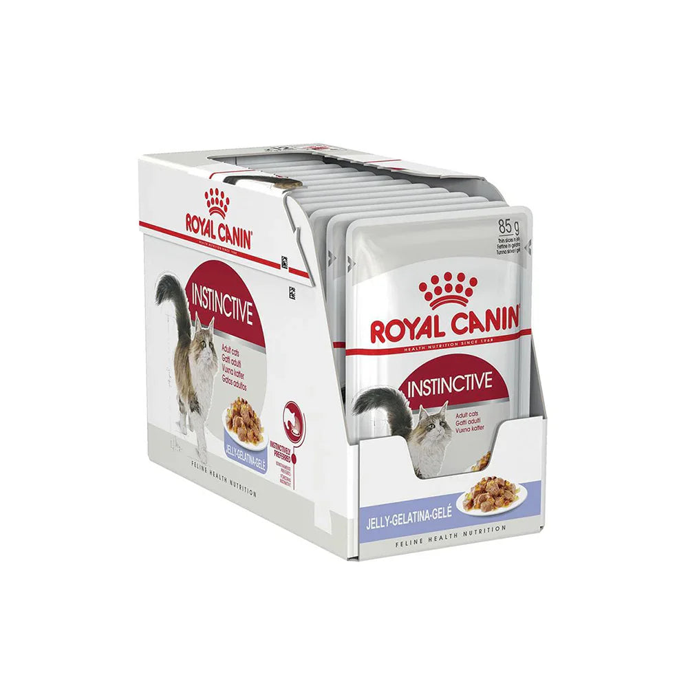 Royal Canin Adult Instinctive Jelly Wet Cat Food Pouches 12 x 85g