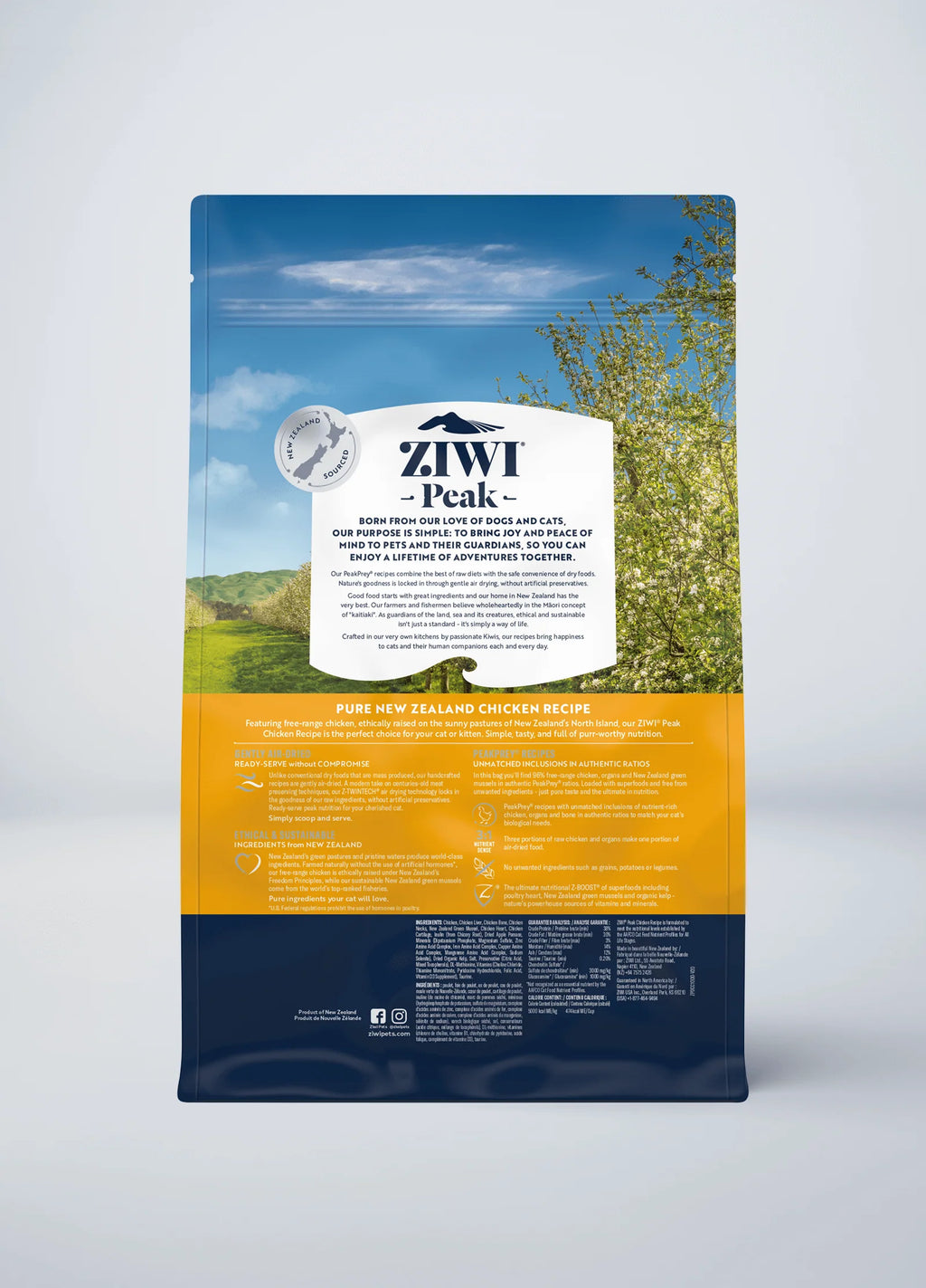 Ziwi Peak Air Dried Cat Food 1kg Chicken