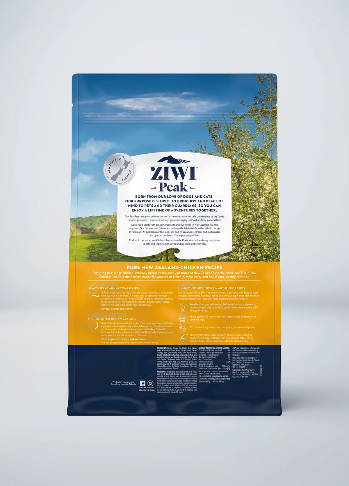 Ziwi Peak Air Dried Cat Food 1kg Chicken