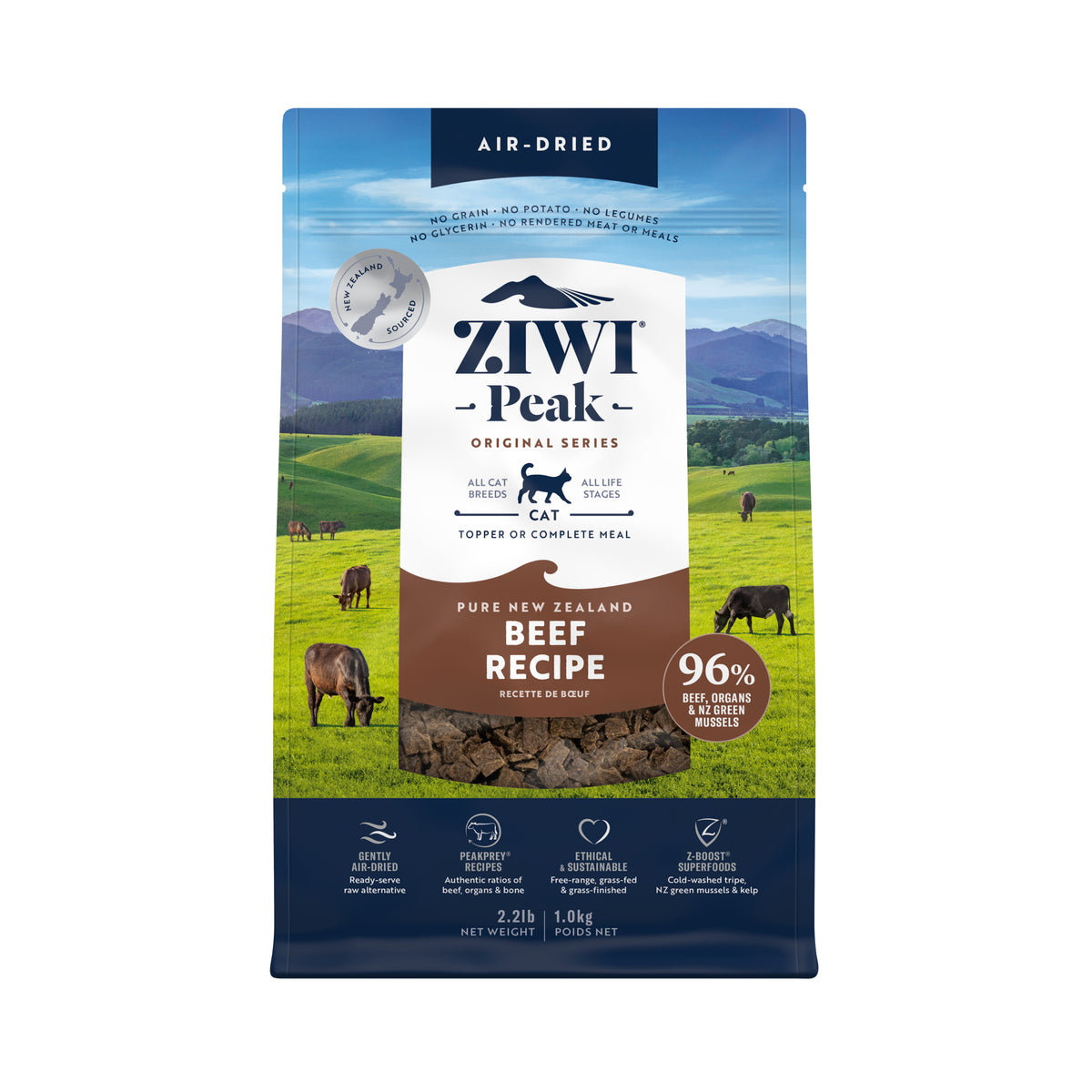 Ziwi Peak Air-Dried Dry Cat Food Beef
