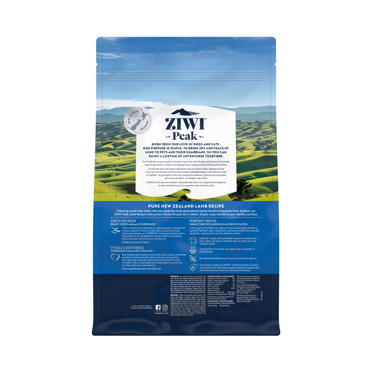 Ziwi Peak Air-Dried Dry Cat Food Lamb