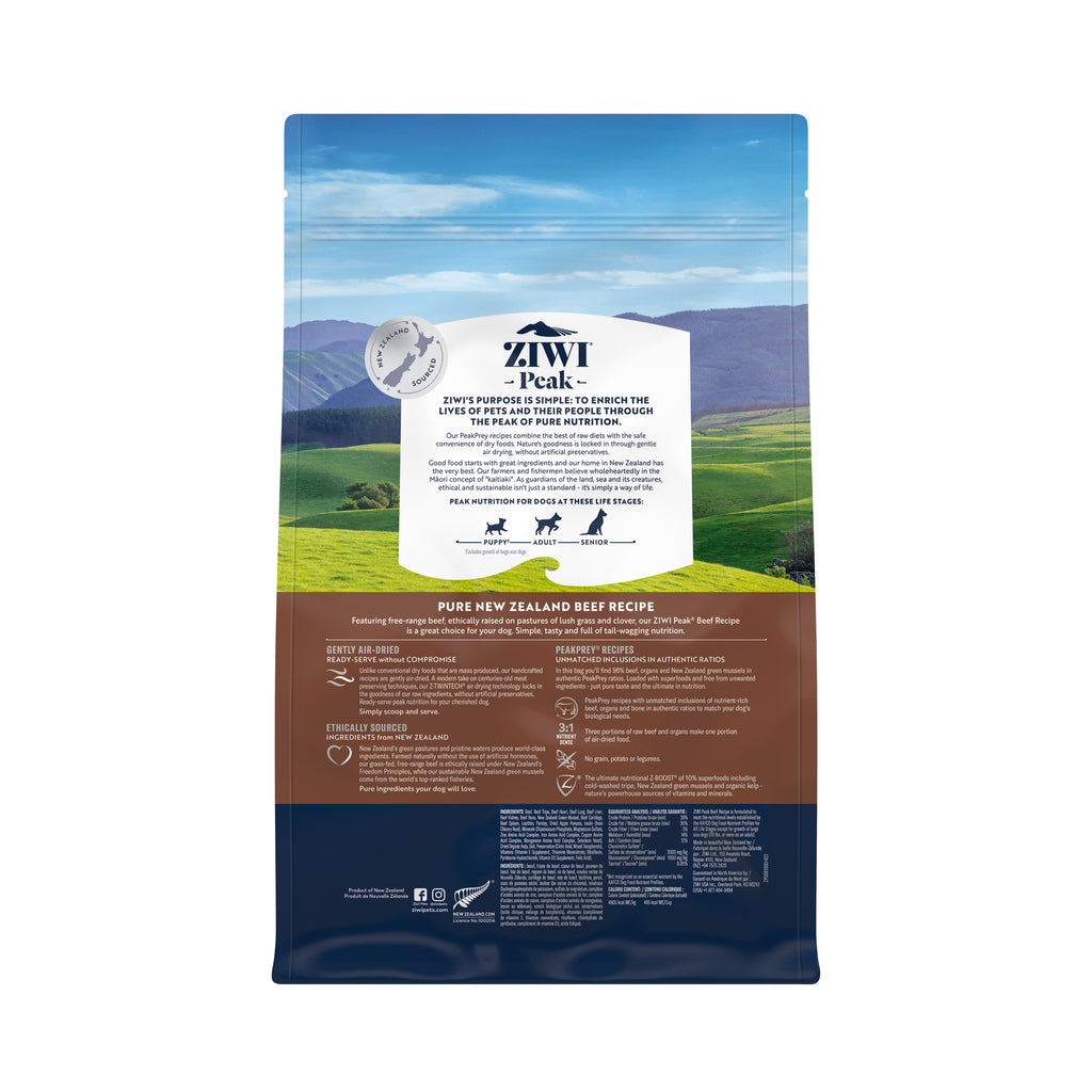 Ziwi Peak Air-Dried Dry Dog Food Beef