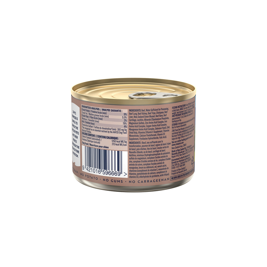 Ziwi Peak Wet Dog Food Cans 170g Beef