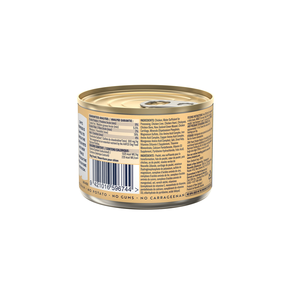 Ziwi Peak Wet Dog Food Cans 170g Chicken
